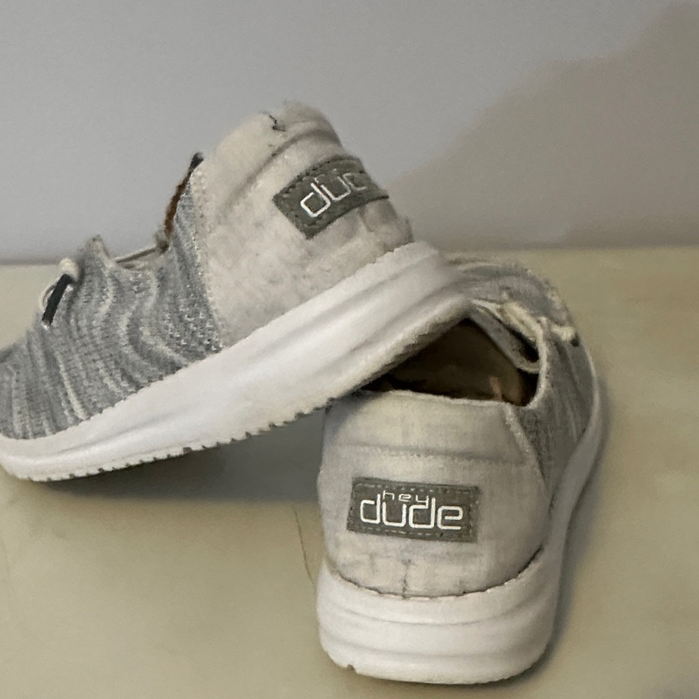 Hey Dudes women’s Gray Casual Shoes - Picture 2 of 5